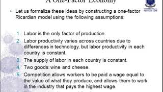 ECO335 Topic 02 Ricardian Model [upl. by Micco269]