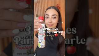 Que hace el vinagre de manzana en tu cabello Te dejo 3 tips cabello vinagredemanzana [upl. by Derna680]