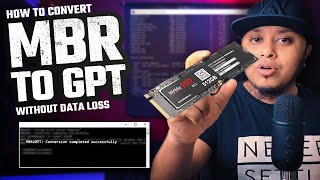 How to Convert MBR to GPT Without Data Loss in Windows 10 [upl. by Moriyama340]