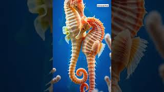 Male seahorses give birth facts sealifefacts factscience seahorses [upl. by Attenauqa493]