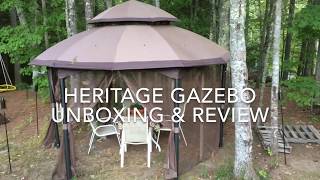 Heritage Hexagon Gazebo Unboxing And Review [upl. by Neurath]