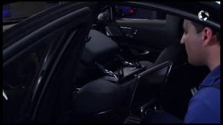 W222 Remove install head restraint on front seat [upl. by Tallu]