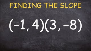 How to find the slope between two points [upl. by Am]