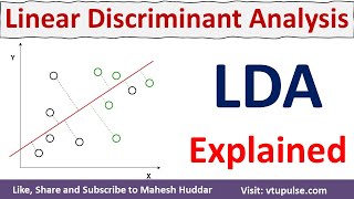 Linear Discriminant Analysis  LDA  Fisher Discriminant Analysis  FDA Explained by Mahesh Huddar [upl. by Klinger730]