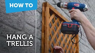 How to Fix a Trellis on a Stone or Brick Wall [upl. by Uyekawa491]