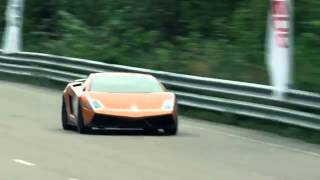 Lamborghini Gallardo 400 kmh Catches Fire at 402 kmh [upl. by Sirronal]