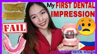 HOW TO TAKE DENTAL IMPRESSION ALGINATE IMPRESSION DENTISTRY STUDENTS IN THE PHILIPPINES [upl. by Aerbas22]