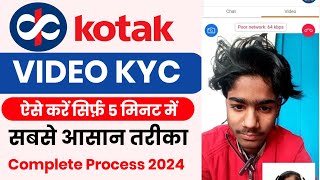 Kotak Mahindra Bank Zero Balance Account Opening Online  Kotak Bank Video KYC Kese Karen 2024 [upl. by Aicilev546]