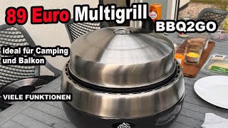 89 € Multigrill kann der was  BBQ2GO   The BBQ Bear [upl. by Faruq]