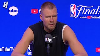 Kristaps Porzingis talks Game 1 Win vs Mavericks FULL Postgame Interview 🎤 [upl. by Acired]