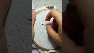 Punto tallo puntadas basicas de bordado embroidery bordadoamano bordadosamano tutorial [upl. by Mychael146]