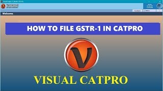 How to file GSTR1 in Visual Catpro [upl. by Giff]