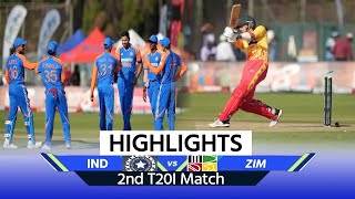 IND vs ZIM 2nd T20 Highlights India vs Zimbabwe Match Highlights  Full Match Highlights [upl. by Nnyllatsyrc]