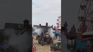 Haddenham Steam Rally 2024  Steam Whistle Blow  Huge Whistling Tones  Steaming Days british TRAC [upl. by Monia]