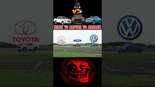 Toyota Hilux vs raptor vs amarok 😈🗿🗿shorts redbullf1 kawasaki rally [upl. by Collins286]