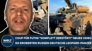 UKRAINEKRIEG Coup für Putin quotKomplett zerstörtquot So eroberten die Russen deutsche LeopardPanzer [upl. by Hyrup]