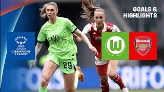 HIGHLIGHTS  VfL Wolfsburg  Arsenal  UEFA Womens Champions League 202223 Deutsch [upl. by Aiyram]