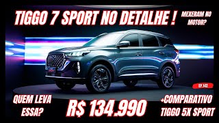 CAOA CHERY TIGGO 7 SPORT  NO DETALHE E COMPARATIVO tiggo7 caoachery cherytiggo chery [upl. by Adriane]