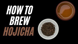 How to brew Hojicha  preparing Hojicha tea and what Hojicha tastes like [upl. by Nolur]