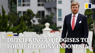 Dutch King apologises to former colony Indonesia for mass killings during independence war [upl. by Aicinoid]