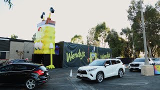 Wendys SpongeBob Drive Through Experience 10824 [upl. by O'Donovan]