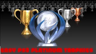 Easy Ps3 Platinum Trophies Part 2 How to level up on psn fast [upl. by Nnylav]