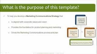 Marketing Communications Plan Template [upl. by Yulma38]