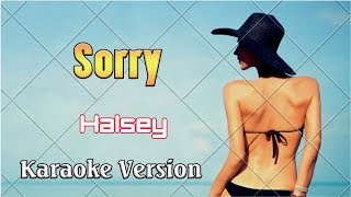 Halsey  Sorry Karaoke Version 4k  Karaoke Songs With Lyric [upl. by Hamel]