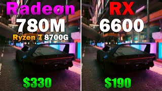 Ryzen 7 8700G Radeon 780M vs RX 6600 8GB  Test in 8 Games 1080p [upl. by Howzell]