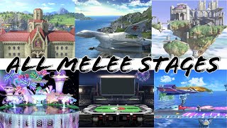 All Melee stages  Super Smash Bros Ultimate stages [upl. by Eiznikcm157]