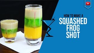 Squashed Frog Shot  How to make a Squashed Frog Cocktail Recipe for Halloween [upl. by Boggs]