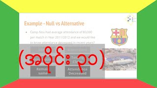 Null vs Alternative Hypothesis SDS31 by Myanmar Data Science [upl. by Nerraj]