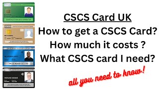 CSCS Card UK 2023  CITB Health amp Safety Test  How to Get a CSCS Card  How much CSCS Card Cost [upl. by Enimisaj]