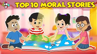 Top 10 Moral Stories  Animated Stories  English Cartoon  Moral Stories  PunToon Kids [upl. by Carbrey]