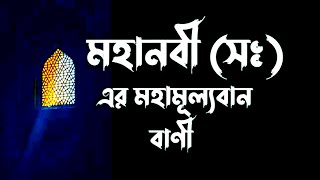 মহানবী সাঃ এর মূল্যবান উক্তি  ইসলামের সেরা ২০ টি বাণী  Islamic Motivation Speech  Islamic status [upl. by Ahtabbat637]