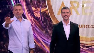 Massimiliano Varrese mbërrin në studion e Top Arena [upl. by Anilegnave]