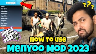 HOW TO USE MENYOO TRAINER IN GTA 5  MENYOO MOD FULL DETAILS  GTA 5 Mods 2023 HindiUrdu [upl. by Ytteb172]