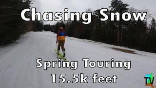 Chasing Snow Ski Touring in Bretton Woods NH [upl. by Crista]