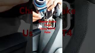 YAMAHA NMAX V2 change brake fluid using dot4 faito satisfying shortsvideo amazing [upl. by Leuqar]