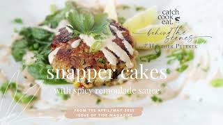 Red Snapper Recipe Snapper Cakes with Spicy Remoulade Sauce [upl. by Hartman]