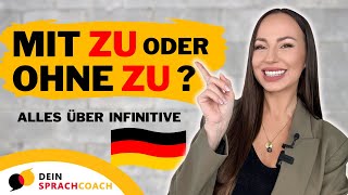 📚Lerne das wichtigste über INFINITIVE in 10 Minuten Grammatik  Satzbau  Deutsch lernen  A2 B1 [upl. by Eyssej]