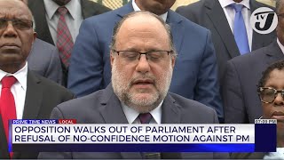 Opposition Walks out of Parliament After Refusal of Noconfidence Motion Against PM  TVJ News [upl. by Nadual30]