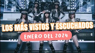 Top 20 Grupos de KPop más Vistos y Escuchados  Enero del 2024 [upl. by Gregoire]