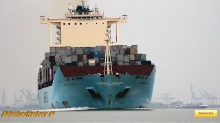 Maersk Lota  Sharp Turn [upl. by Eniloj534]