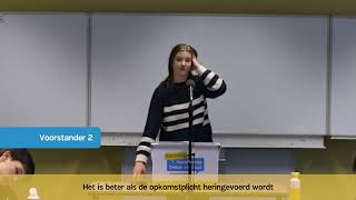 DEBAT  NK Debatteren havovwo  Opkomstplicht herinvoeren 2023 [upl. by Kenwood]