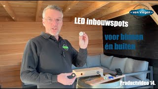 14 LED inbouw spotjes  PRODUCTVIDEO [upl. by Lilahk]