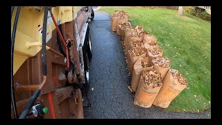 Fall Yard Waste 2 GoPro Garbage man POV [upl. by Anjanette]