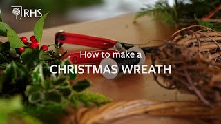 How to make a Christmas wreath  The RHS [upl. by Petta]