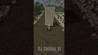 Collecting Straw Bale with Larg Autoload trailer  FS 22  shorts [upl. by Ambie]