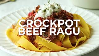 Crockpot Beef Ragu [upl. by Franklin185]